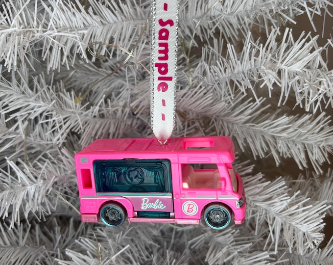 Personalized 2022 Barbie Dream Camper Hot Wheels Ornament