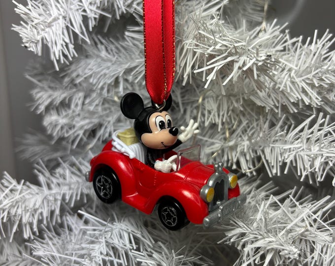 Personalized Disney Mickey Mouse Hot Wheels Ornament