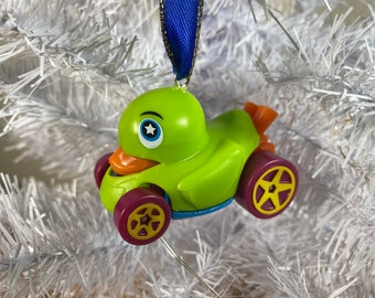 Personalized Rubber Ducky Hot Wheels ornament