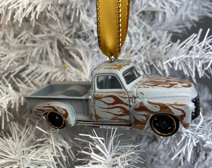 Personalized 52 chevy Truck Ornament Handmade