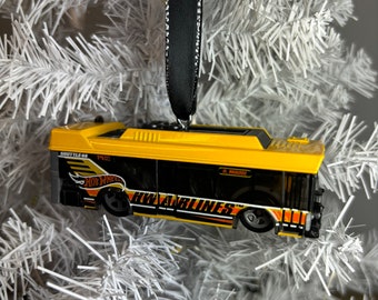 Personalized Ain’t Fare City Bus Hot Wheels Ornament