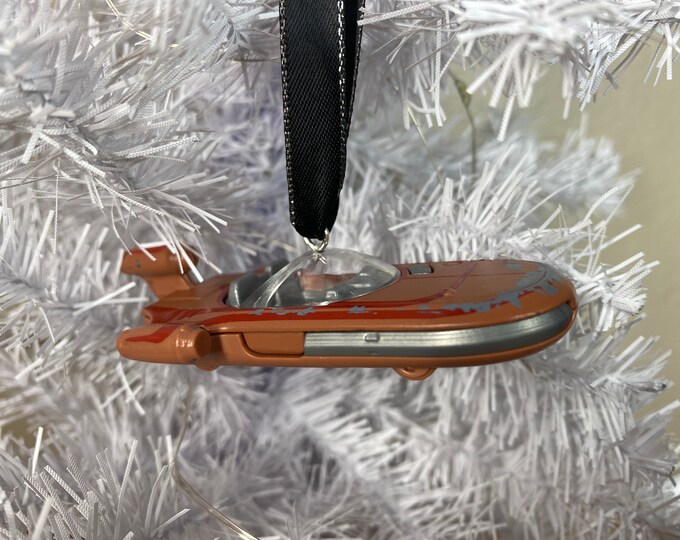 Personalized Star Wars X-34 Landspeede Hot Wheels Ornament.