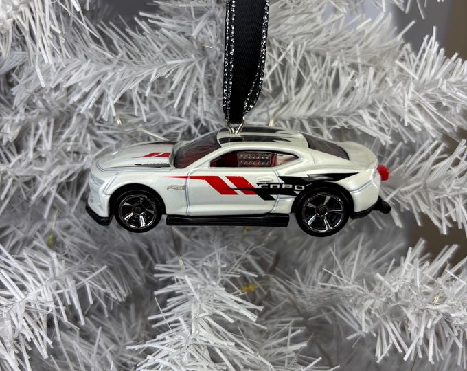 Personalized 2018 Chevrolet Copo Camaro Drag Car Hot Wheels Ornament