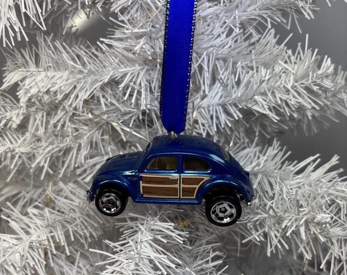 Personalized VW Bug Hot Wheel Ornament Handmade