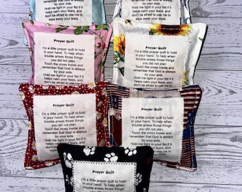Pocket Prayer Quilt with cross inside