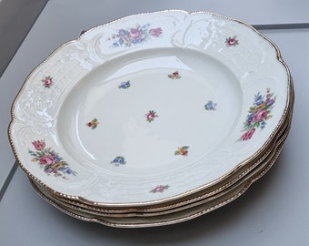 Beautiful Rosenthal porcelain soup plates 4 pcs., Mothers day gift., very good condition.