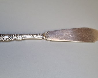 Vintage swedish cake knife, Prima Nysilver Sweden, Floral Cake Knife, Vintage