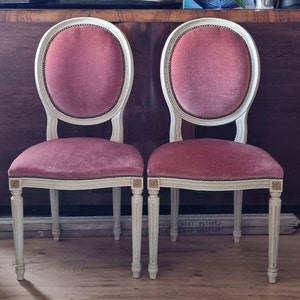 Antique French Louis XVI Style Painted Dining Chairs