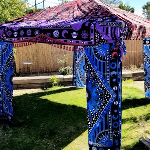 Medieval Tent, 10x 10 canopy cover, tarot reader tent, renaissance tent, festival tent, tent cover, event tent, pop up tent cover, mystical