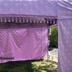 Vendor Canopy cover, Boho tent, boho canopy, festival tent, pop up tent, vendor tent, hippiewild, wedding tent, boho canopy, Lavender!