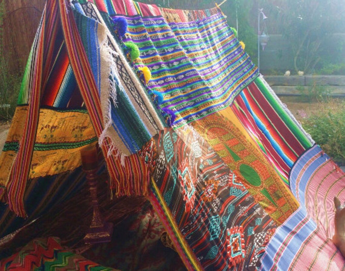 Boho Tent Teepee for Garden Wedding Multi Color Handmade | Etsy