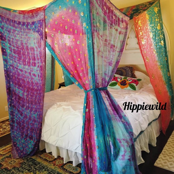 Bohemian Bed Canopy Etsy