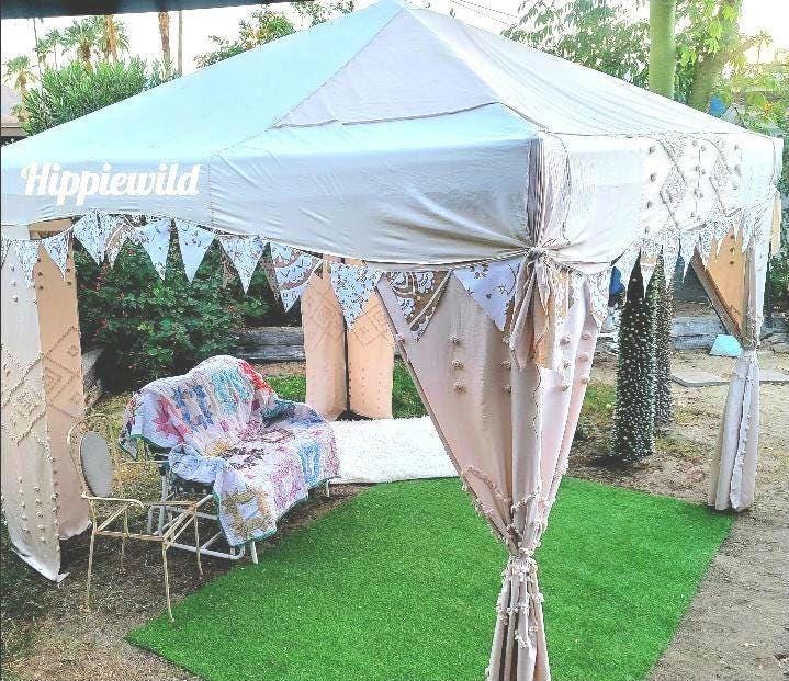 Outsunny garden kiosk 3x3m stable tente de fête tente de festival tente