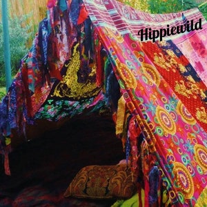 Boho Tent Teepee Bohemian Tapestry HIPPIEWILD Made to Order - Etsy