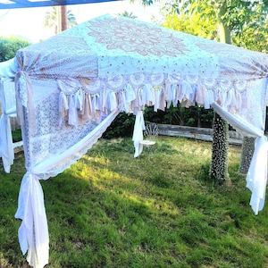 Vendor Canopy Tent, wedding tent, boho canopy cover, festival tent, vendor canopy cover, hippiewild, made to order, vendor tent cover, 10x10