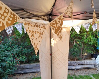 Housse de tente de vendeur, tente boho, tente de vendeur boho