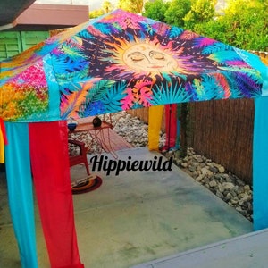 Vendor Canopy cover, Boho tent, boho canopy, festival tent, pop up tent, vendor canopy, hippiewild, made to order, market tent, boho tent