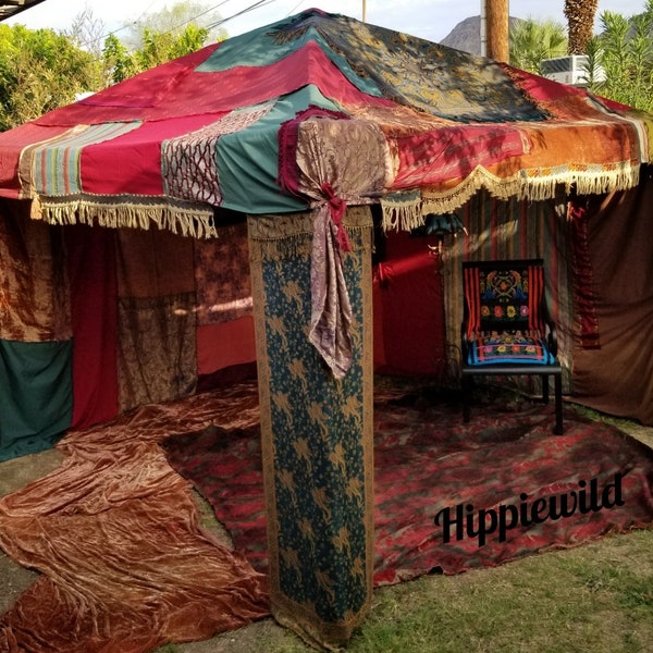 Vendor tent, gypsy tent, festival tent, hippie tent, vendor tent cover, canopy tent , renaissance tent, event tent, medieval tent