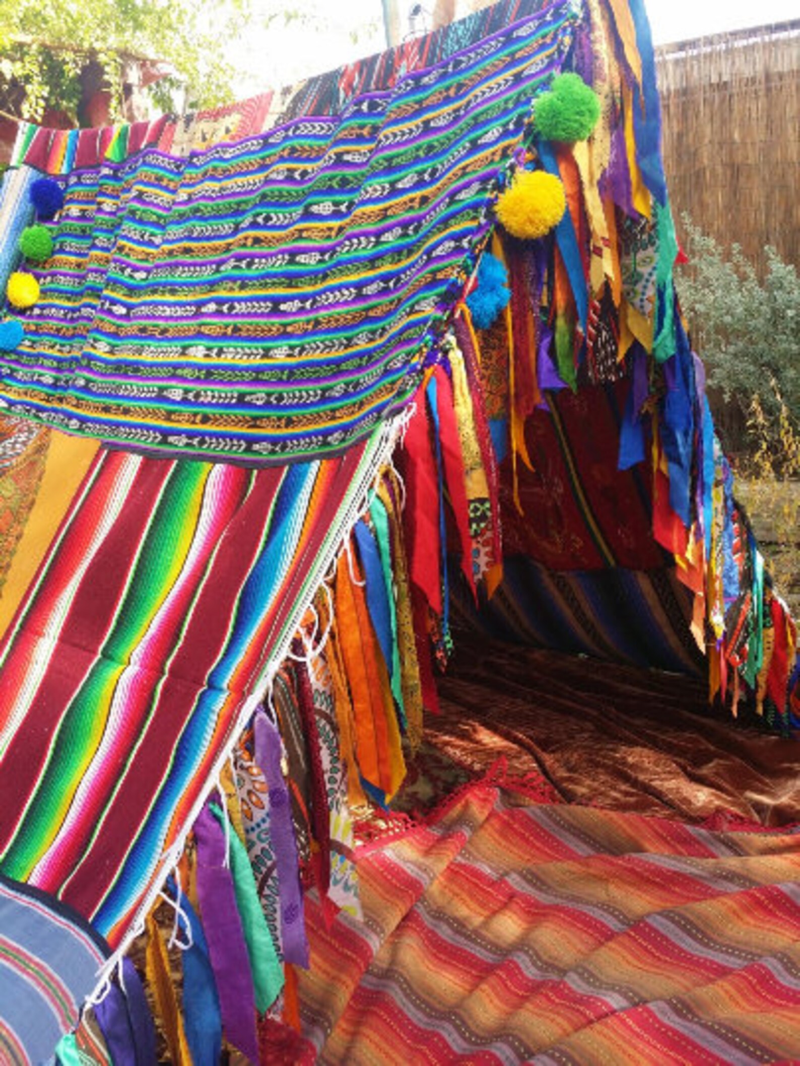 Boho Tent Teepee for Garden Wedding Multi Color Handmade | Etsy