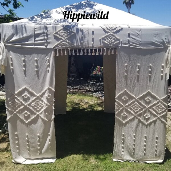 Vendor Tent, Boho tent, boho canopy cover, festival tent, boho vendor canopy cover, lux tent, made to order, wedding tent, event tent