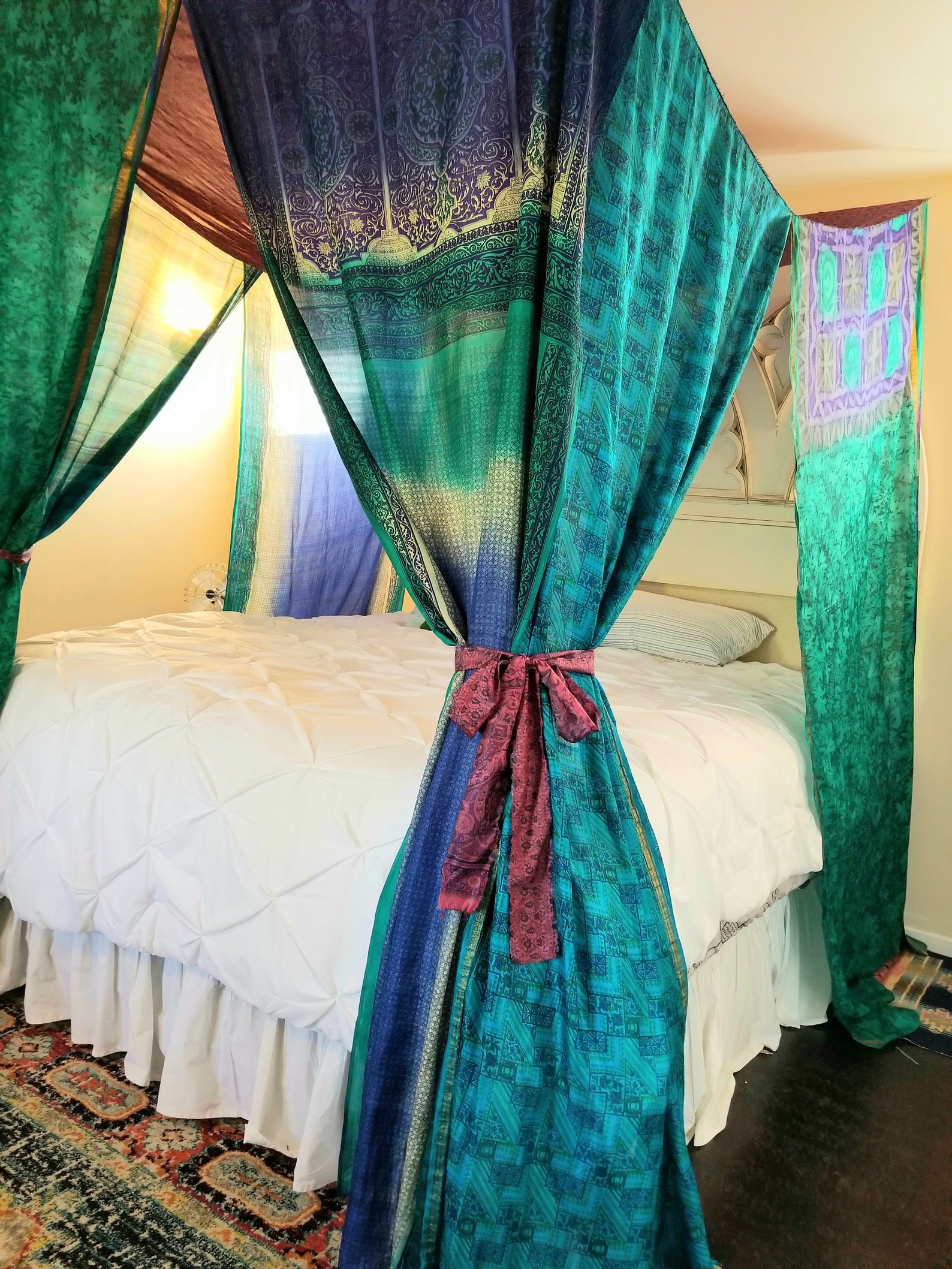 Bed Canopy curtains Custom for four poster bed Made To Order Etsy