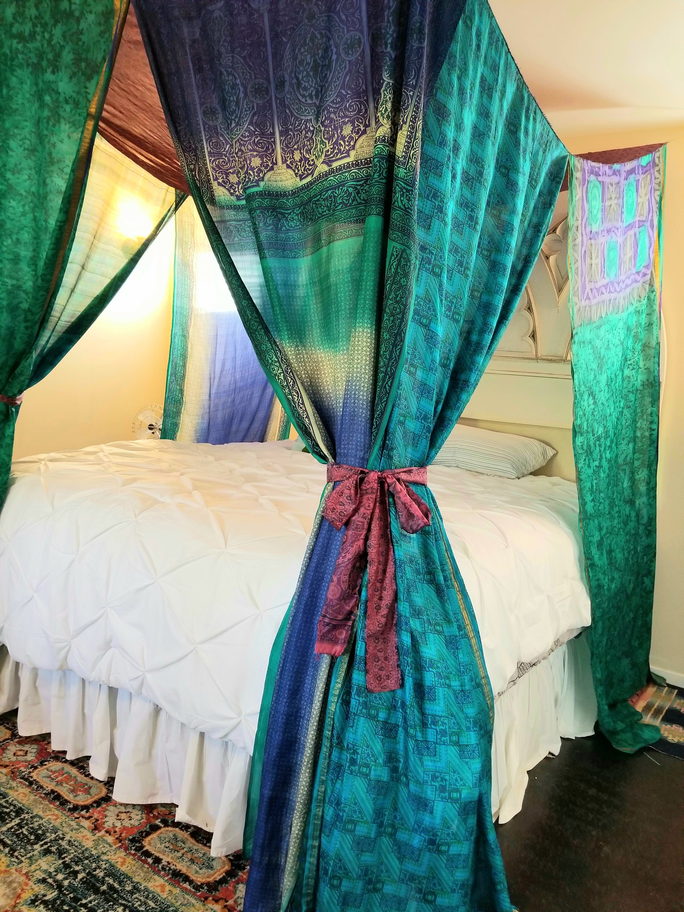 Bed Canopy curtains Custom for four poster bed Made To Order Etsy