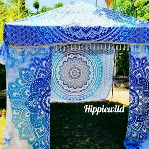 Canopy cover, Boho tent, boho canopy, festival tent, pop up tent, vendor canopy, hippiewild, made to order, market tent, boho canopy tent