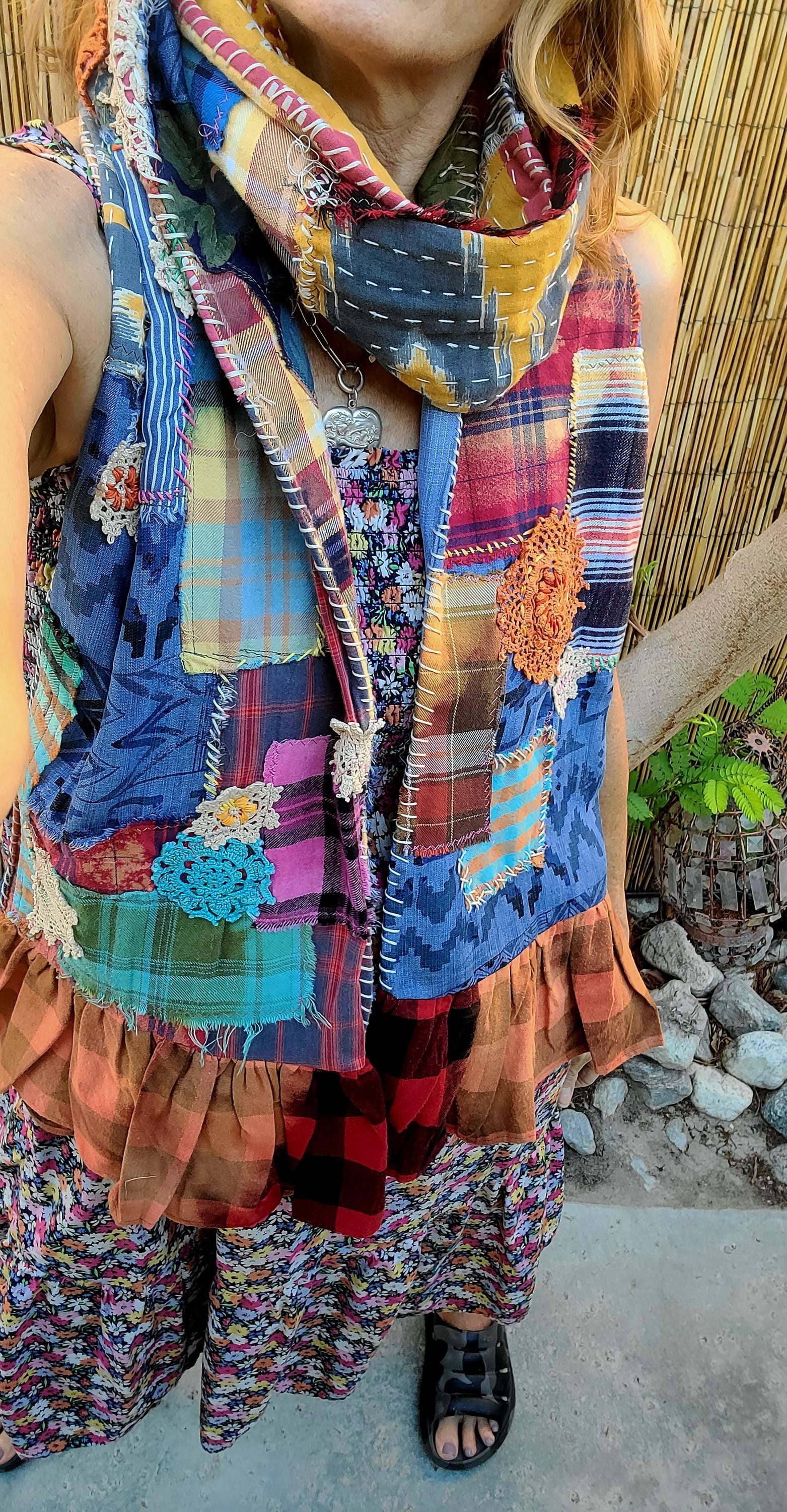 Kith Flannel Patchwork Scarf マフラー Luxury Flannel Scarf - Patchwork | Handcrafted USA - The Vermont