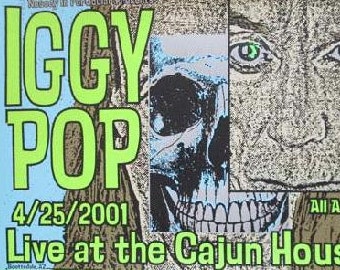 Iggy Pop Scottsdale Arizona 2001 Concert Poster Silkscreen original KUHN