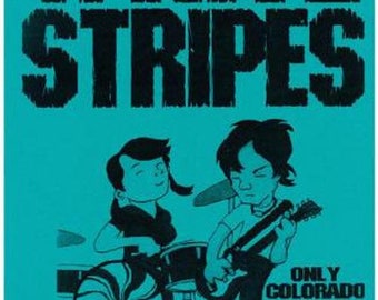 White Stripes Denver 2002 Concert Poster