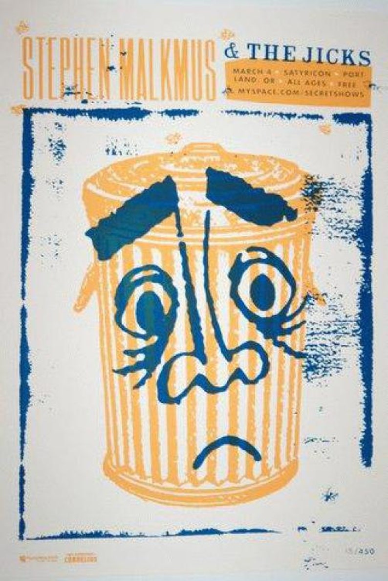 Stephen Malkmus Jicks Portland 2008 Original Concert Poster Silkscreen