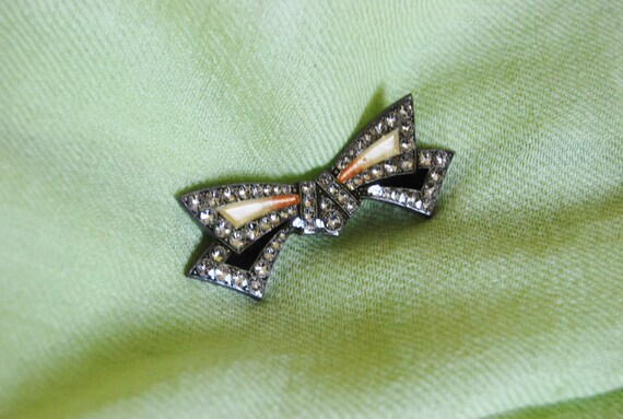 Vintage genuine Pierre Bex 'Bow' brooch, direct f… - image 6