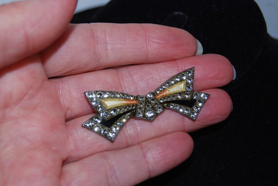 Vintage genuine Pierre Bex 'Bow' brooch, direct f… - image 9