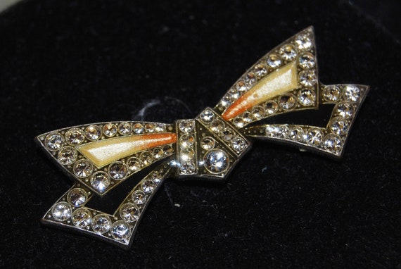 Vintage genuine Pierre Bex 'Bow' brooch, direct f… - image 1