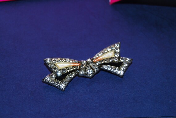 Vintage genuine Pierre Bex 'Bow' brooch, direct f… - image 5