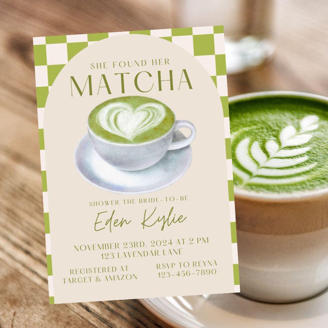 She Found Her Matcha Party Invitation - Bridal Shower Invite ...