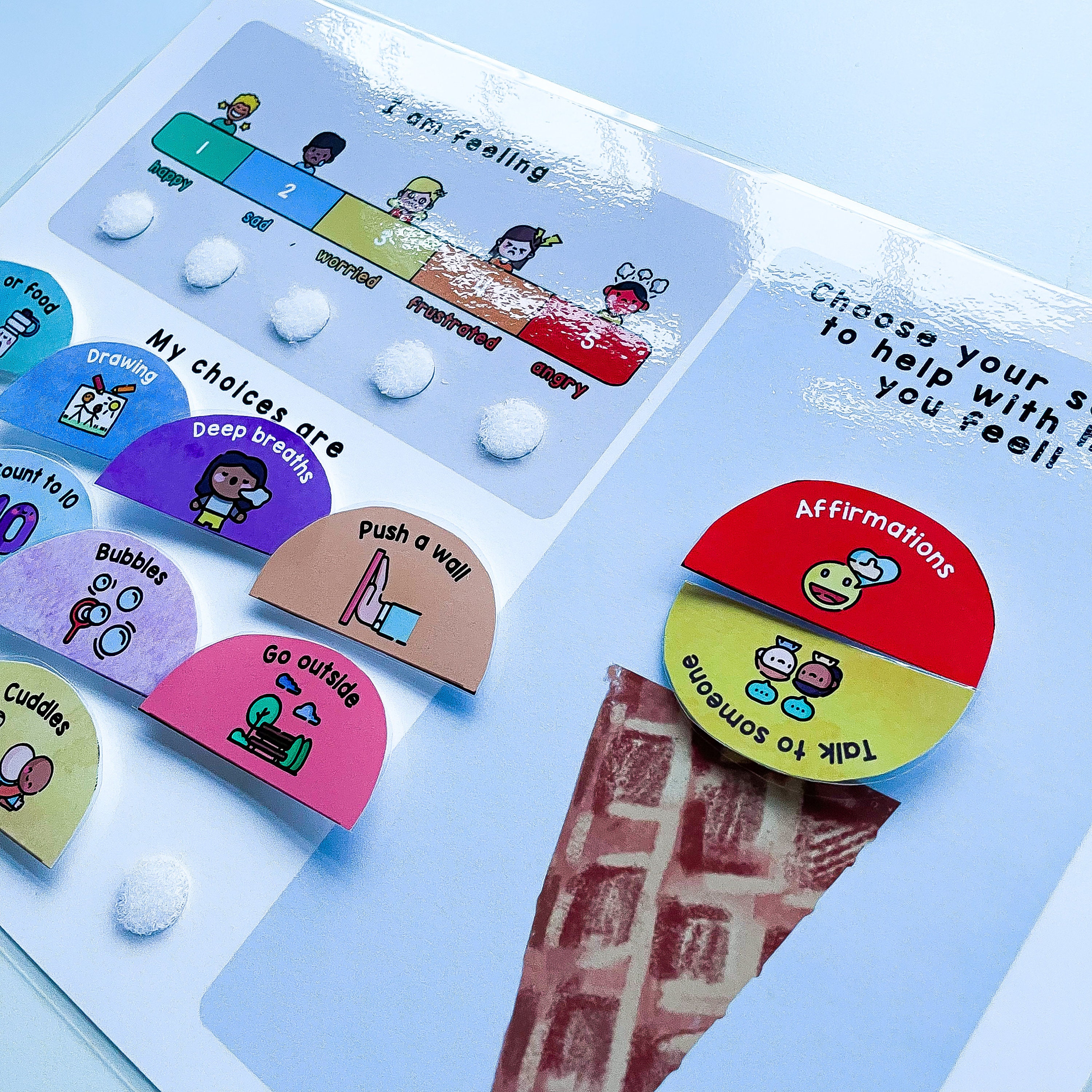 Emotional Regulation Coping Choices, Emotions Scale for Kids, Childrens ...