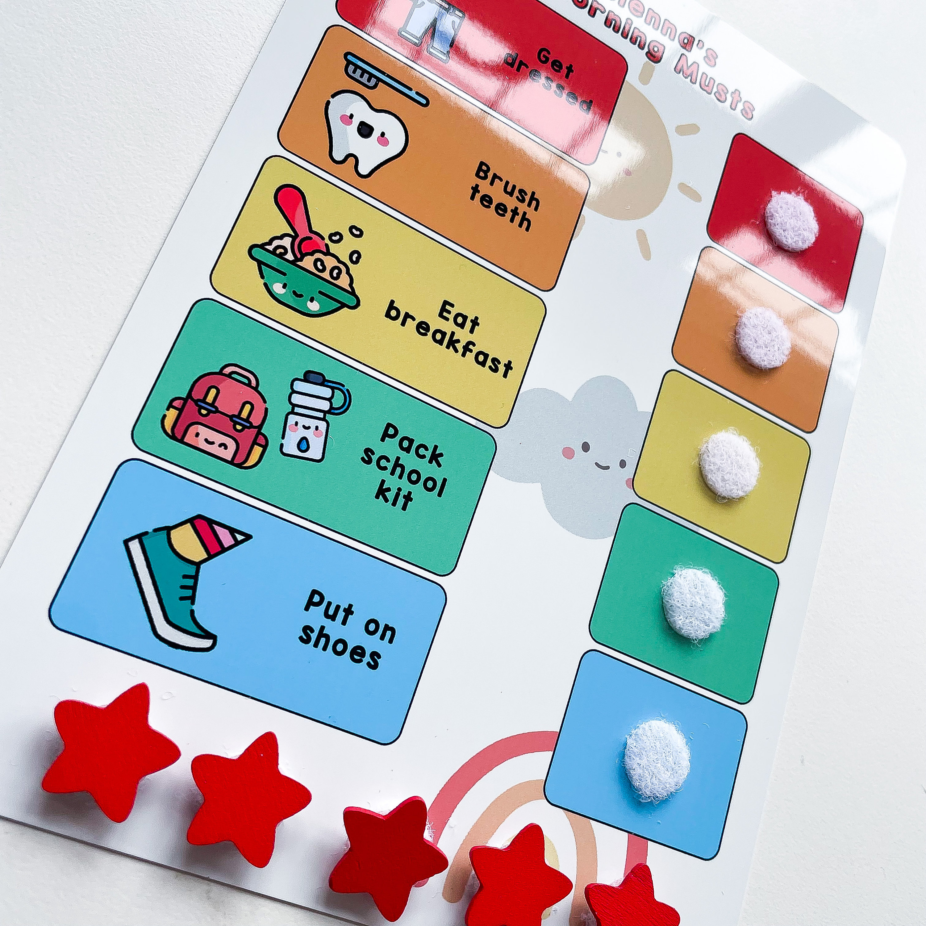 Visual Routune Chart Sen Kids Morning Routine, Visual Timetable for Children, Getting Ready ...