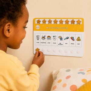 Rutinschema för barns läggdags, visuellt schema för barn, förberedelser inför kvällen, anpassade resurser för autism och särskilt stöd, nu, sedan