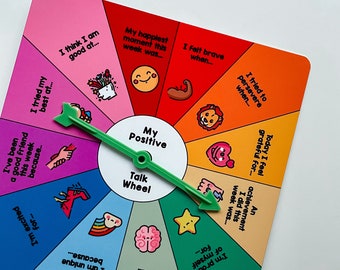Kids Mindfulness Gift, Childrens Positive Thinking Tool and Prompts for Self Esteem Development, Childrens Therapy, ELSA, Emotional Literacy