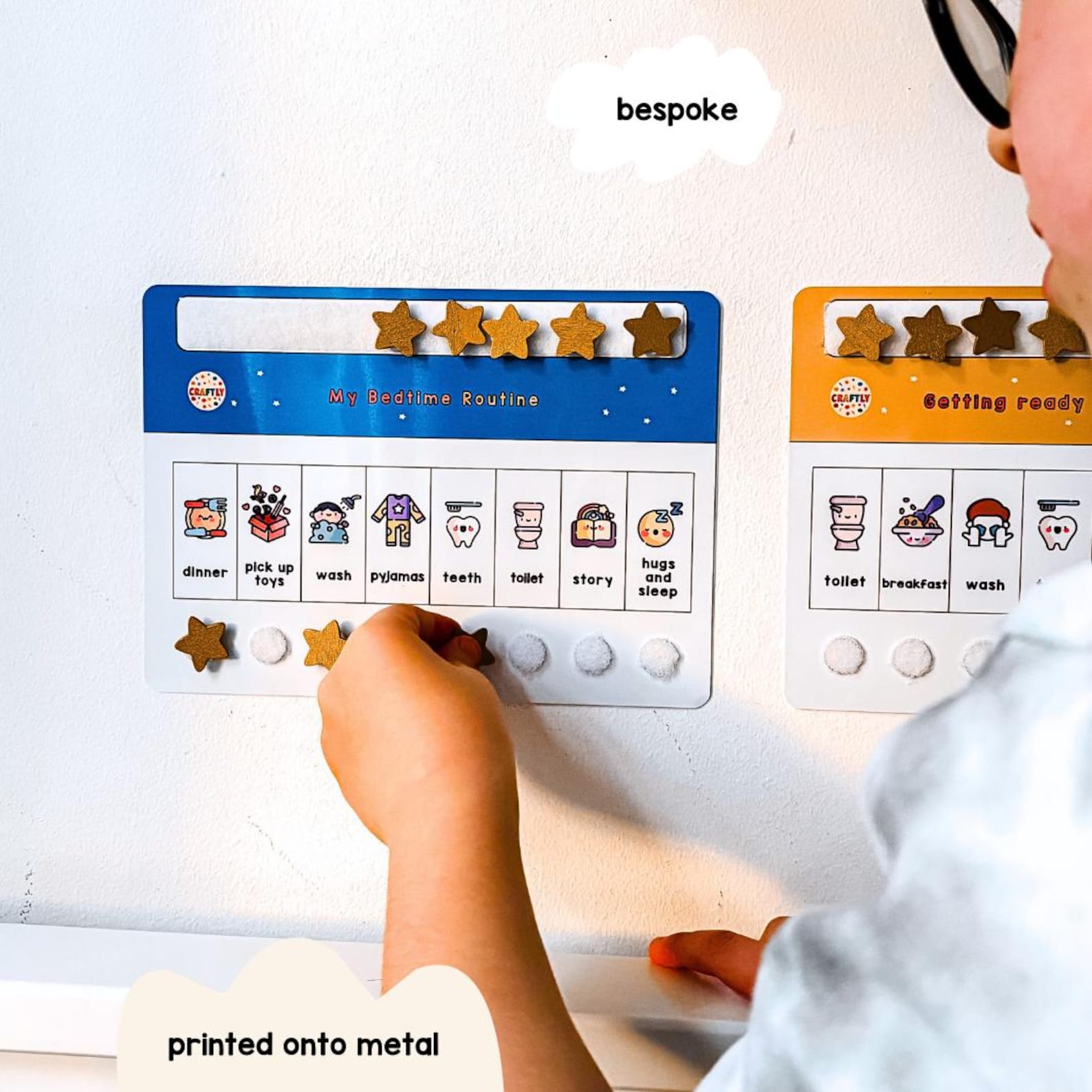 Childrens Bedtime Routine Chart, Visual Timetable for Kids, Getting ...