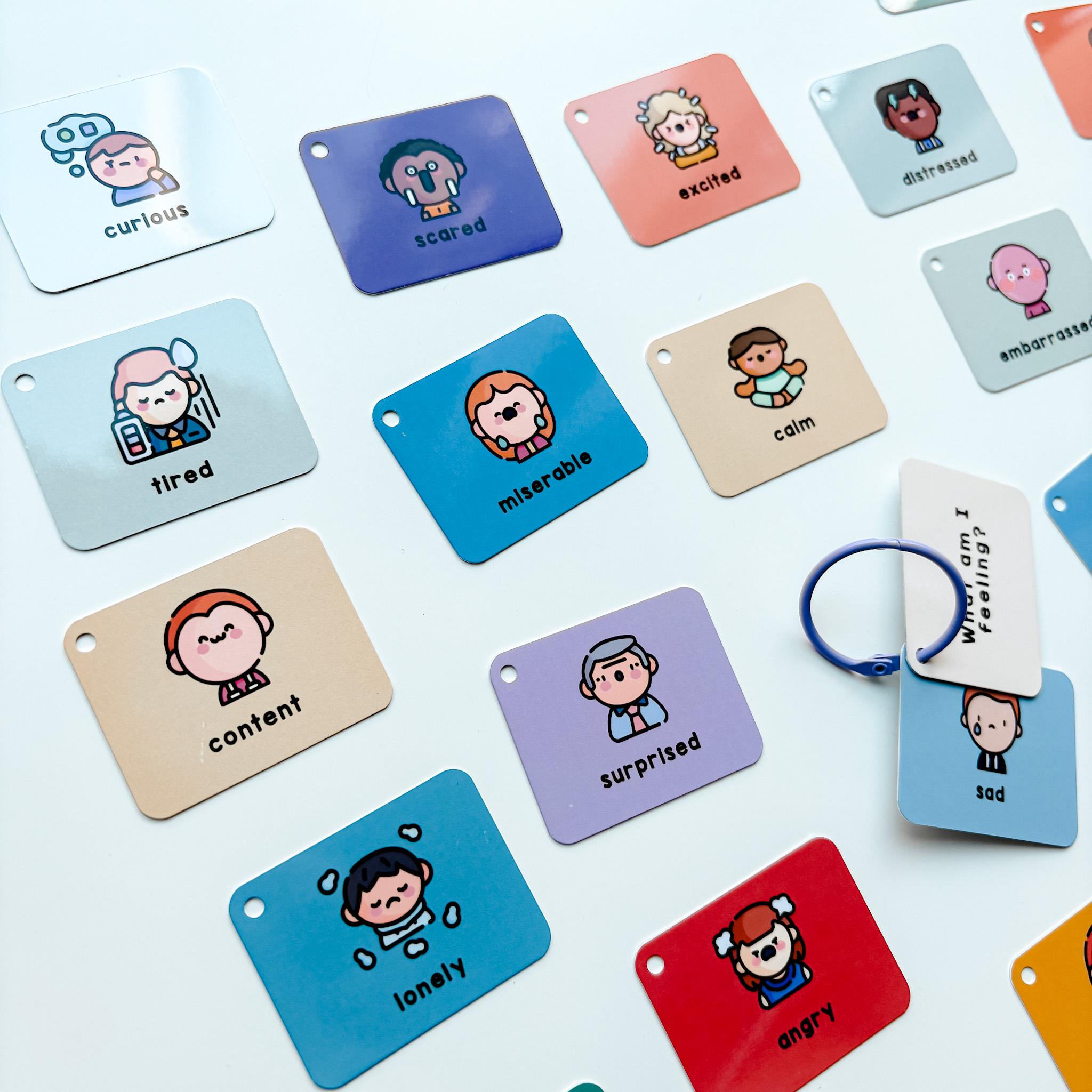 Emotions Communication Keyring for Children - Etsy