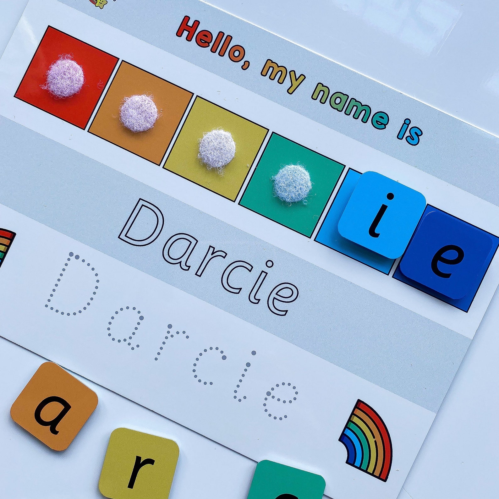 Personalised Name Practice Board Starting School Gift Etsy