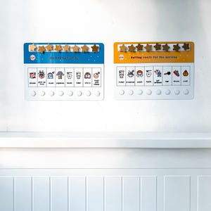 Childrens Bedtime Routine Chart, Visual Timetable for Kids, Getting ...