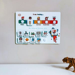Kids Emotions Scale, Bewältigungsoptionen für den Kindergarten, emotionale Regulation von Kindern, gesunde Bewältigungsfähigkeiten, Gefühlstabelle für Autismus