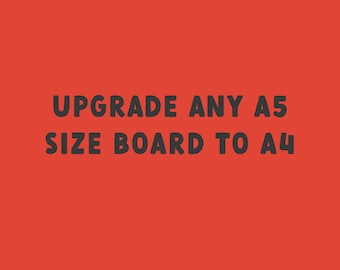 Upgrade name board to A4 size