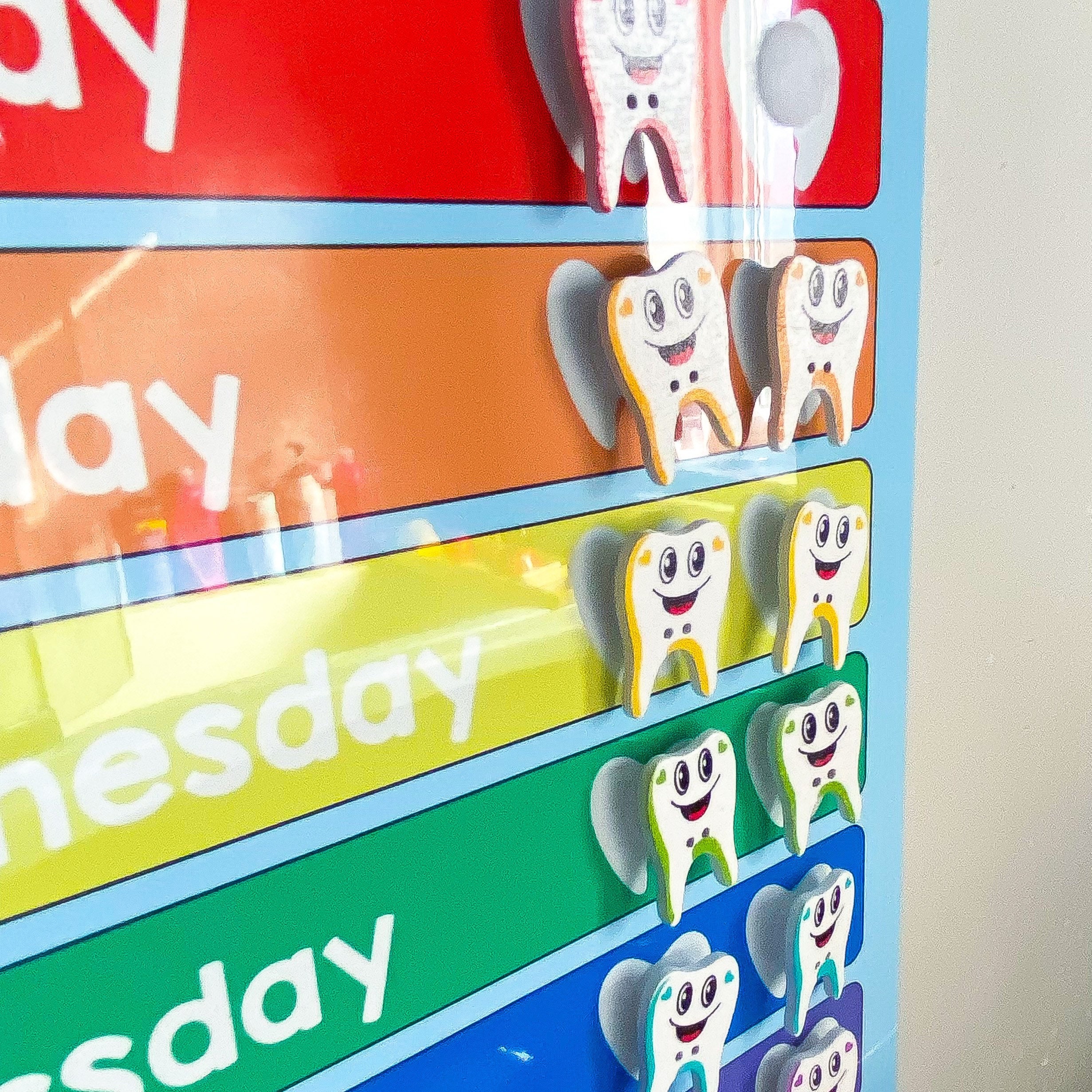 Kids Brushing Teeth Reward Chart for Healthy Teeth, Childrens Routine Chart for Mornings