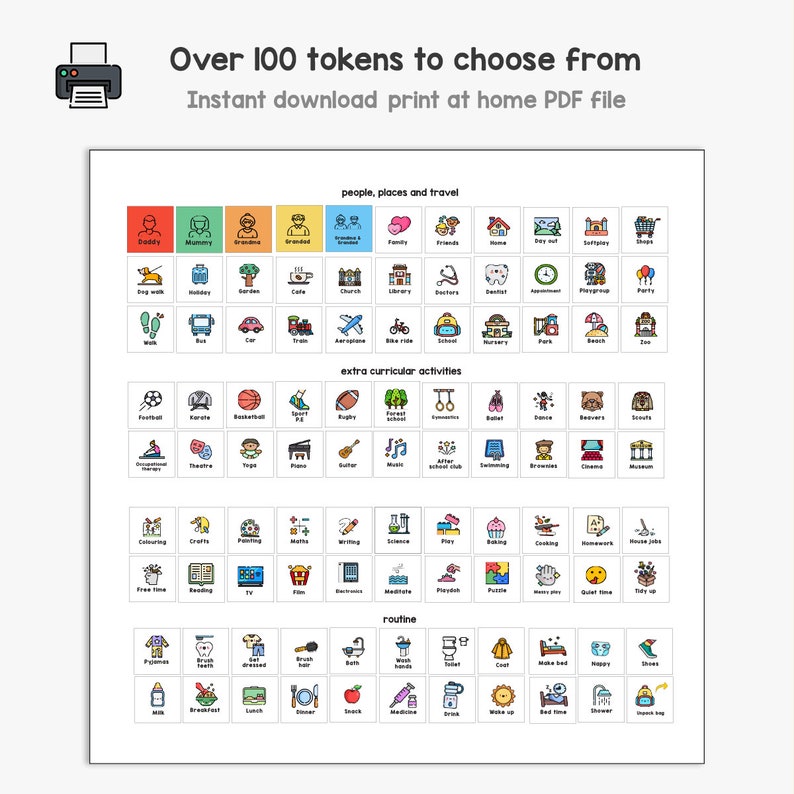 Now Next Then Routine Board Visual Timetable Teaching - Etsy