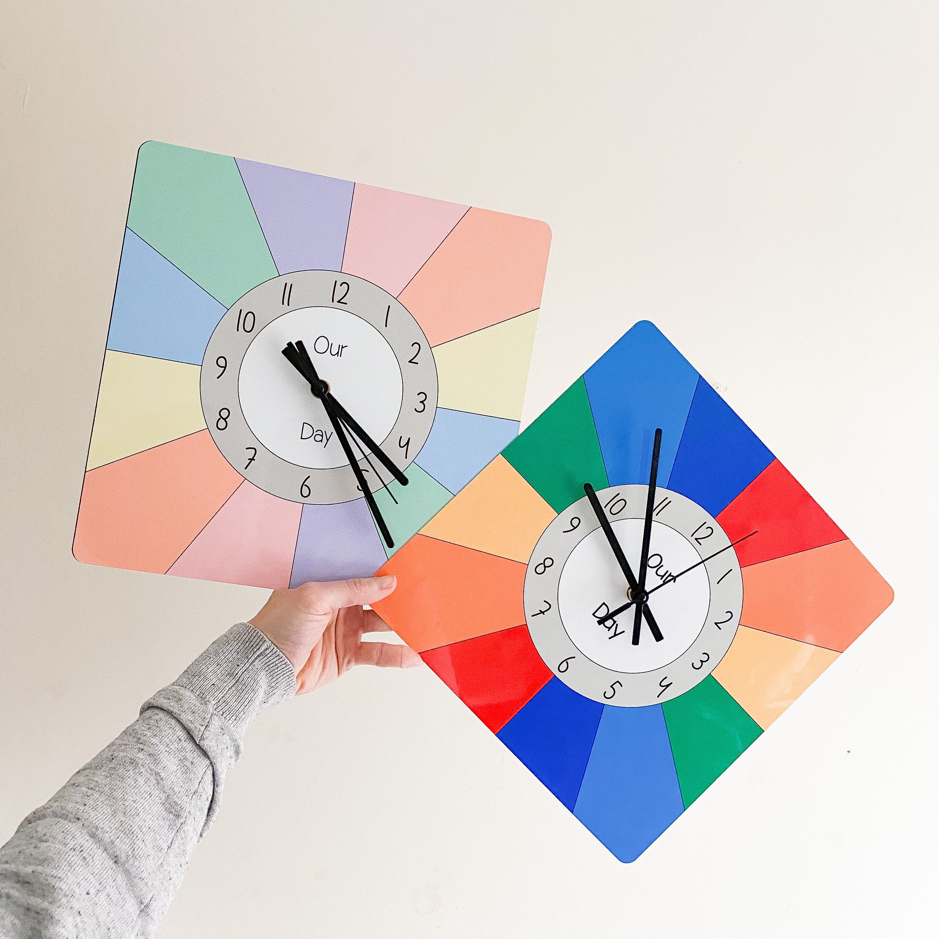 Childrens Routine Clock Visual Timetable Kids Routine Etsy