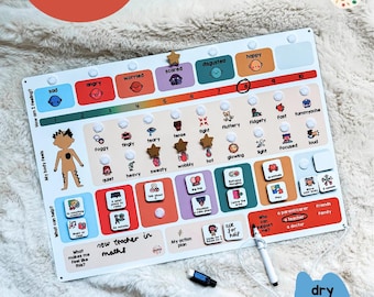 Emotional Regulation Board: Coping Skills, Feelings Chart, Self Awareness Activity